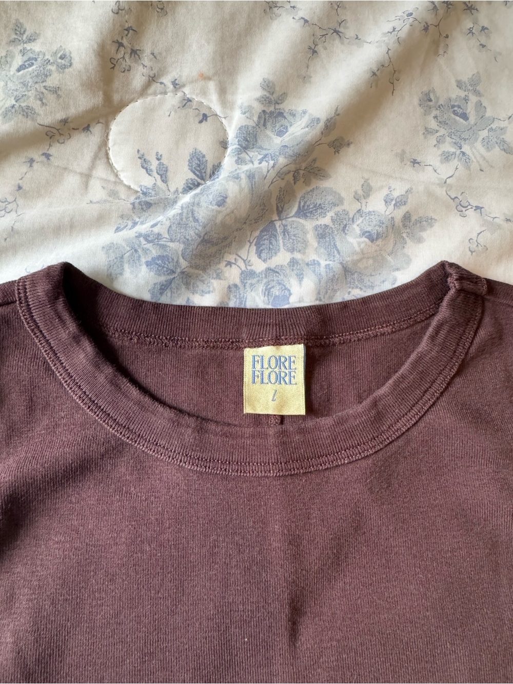 Flore Flore Sleeveless Crewneck Tank Top in Deep Brown - Picture 5 of 6